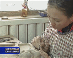 新绛县绛州澄泥砚研制所创作猪年生肖砚台迎新年 