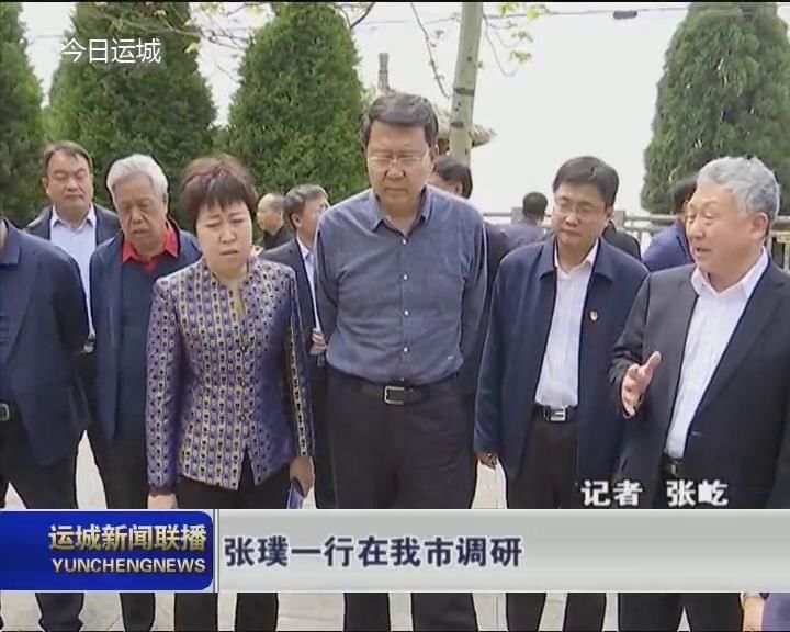 张璞一行在我市调研