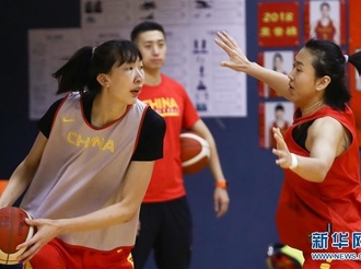 中国女篮新春媒体公开训练在京举行