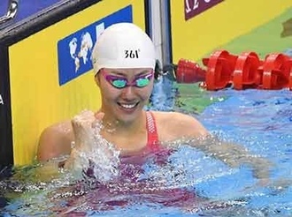 中国游泳队夏季测验赛 刘湘50米自由泳“碾压”男选手